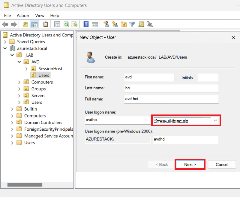 Configuring UPN Suffix