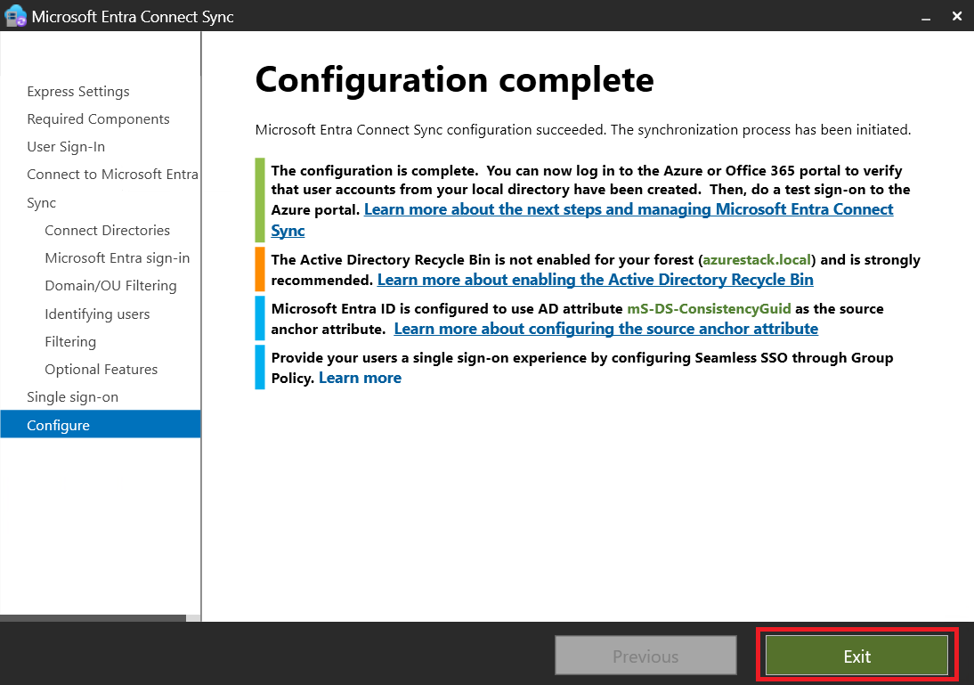 Entra ID Connect Config 15