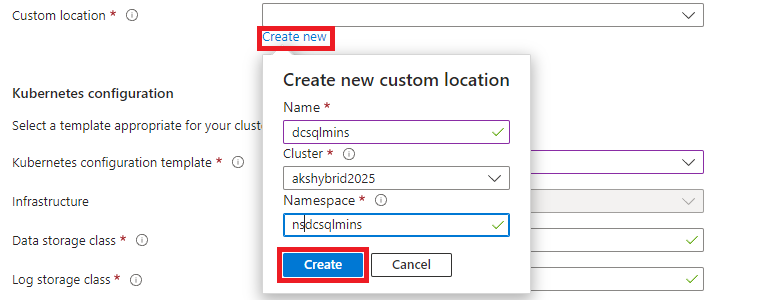 Create Custom Location