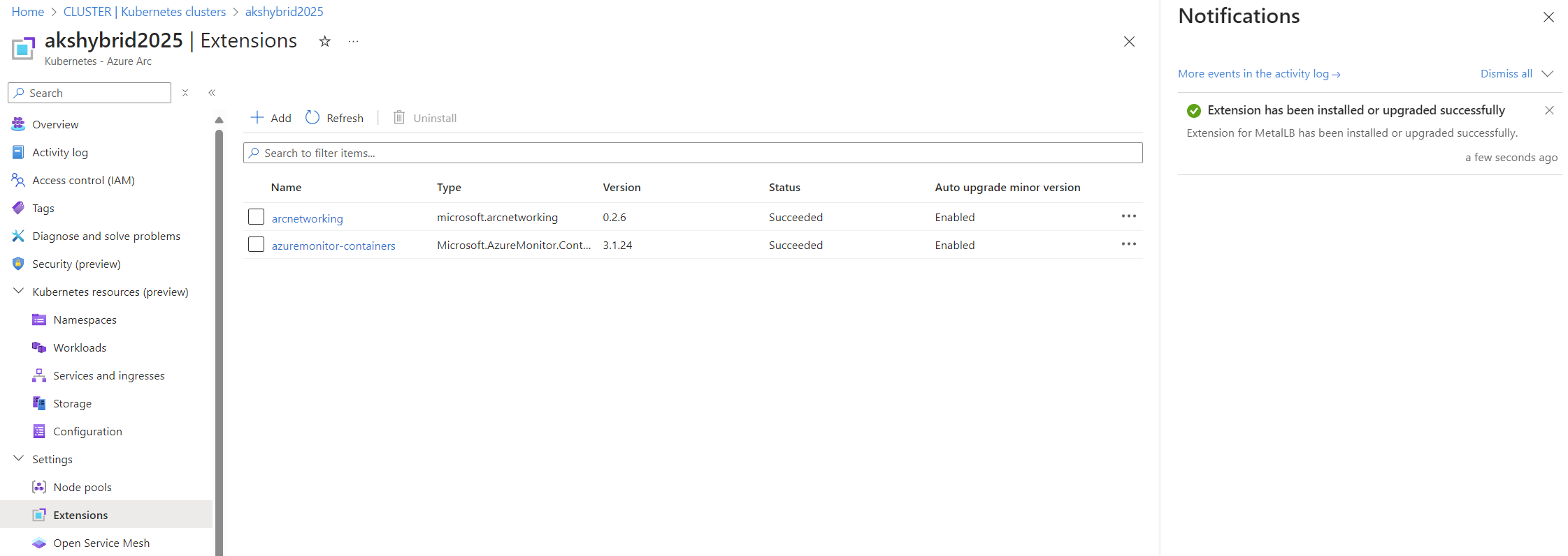 AKS Networking Extension