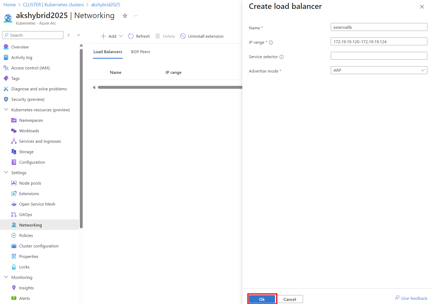 AKS Creating Load Balancer - Step 2