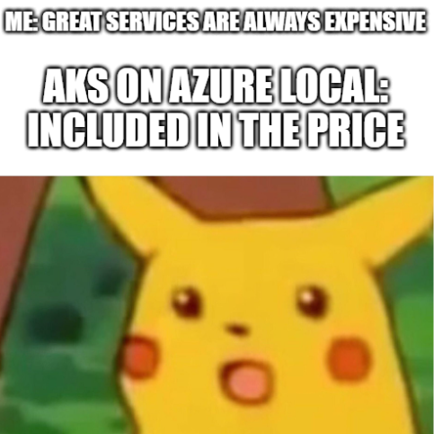 Meme AKS on Azure Local Pikachu